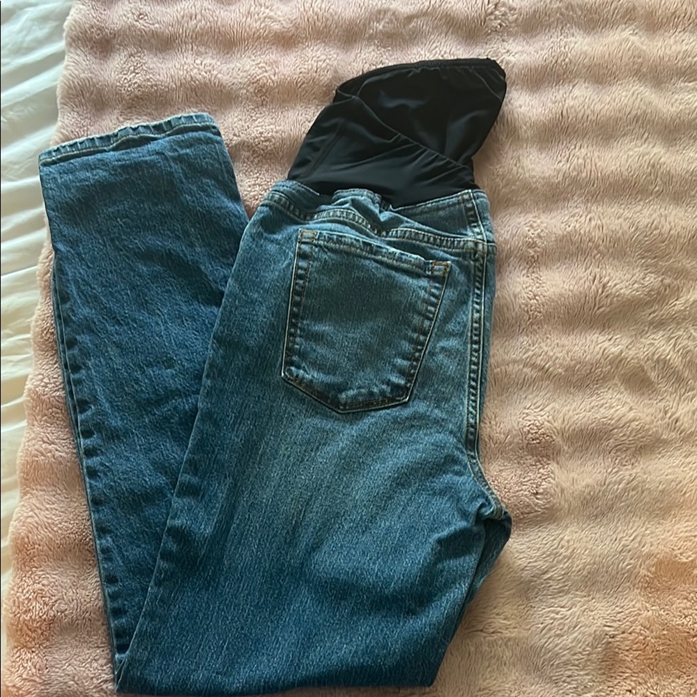Isabel Maternity by Ingrid & Isabel Blue Straight Leg Jeans